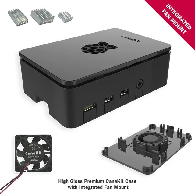 Alt view image 2 of 5 - CanaKit Raspberry Pi 4 4GB Starter PRO Kit - 4GB RAM