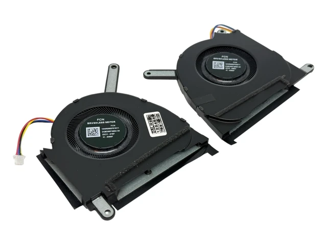 Alt view image 3 of 4 - VoltaGuru New Laptop CPU + GPU Cooling Fans for Asus TUF Dash F15 FX517ZC, F15 FX517ZE; NP: 13NR0950P01011, 13NR0950P02011, DFS5K22305283E EP, DFS5K22115371E EP, FP85, FP86