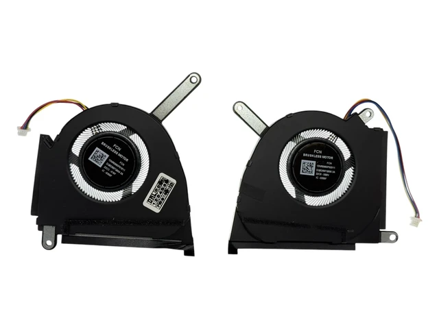 Alt view image 4 of 4 - VoltaGuru New Laptop CPU + GPU Cooling Fans for Asus TUF Dash F15 FX517ZC, F15 FX517ZE; NP: 13NR0950P01011, 13NR0950P02011, DFS5K22305283E EP, DFS5K22115371E EP, FP85, FP86