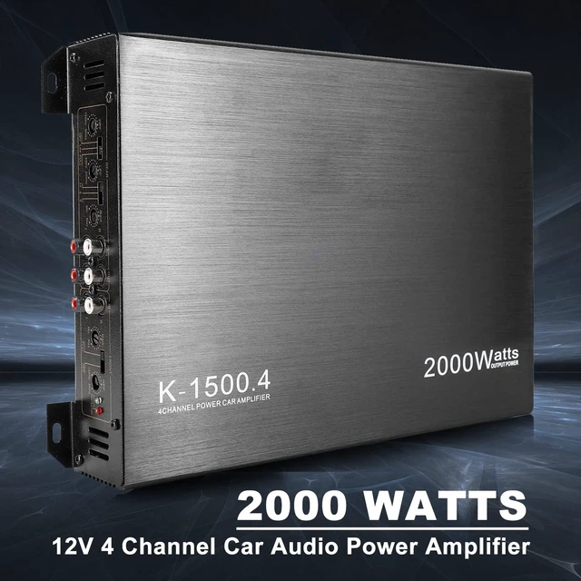 Alt view image 4 of 5 - YaeCCC 2000W 4 Channel Amplifier Car Audio Car Amplifiers Subwoofer Amplifier