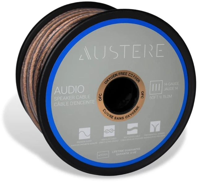 Main image of AUSTERE III Series Speaker Cable 50ft Oxygen Free Copper High Flex 14-Gauge