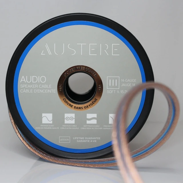 Alt view image 2 of 5 - AUSTERE III Series Speaker Cable 50ft Oxygen Free Copper High Flex 14-Gauge