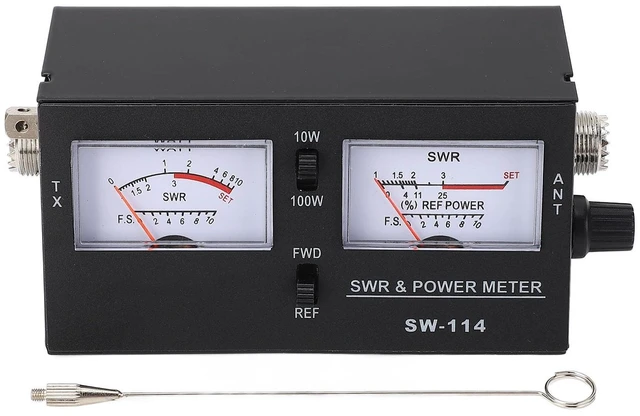 Main image of SW 114 SWR Power Meter, SWR Tester CB 27 to 30MHz Field Strength Meter for CB Radio Antenna