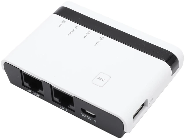 Main image of Glaeptio USB Print Server, 10/100Mbps LAN Bridge Sharing 4 Printers Wireless Wired Standalone Modes with Web Interface Management, for Wins OS Systems (US Plug)