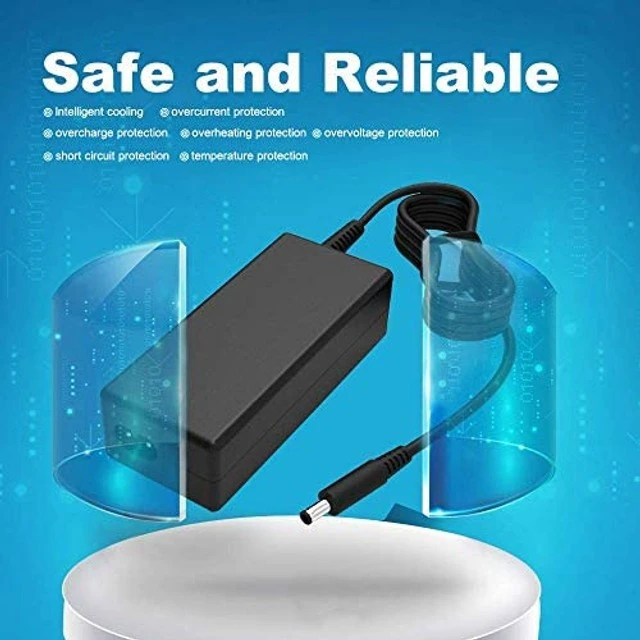 Alt view image 3 of 5 - 65W AC Adapter Charger Fit for Dell Latitude 3190 P26T AC Laptop Power Supply Cord (UL Listed)