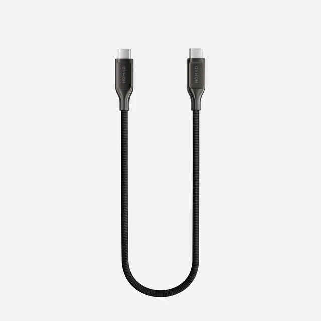 Main image of NOMAD USB-C Cable 0.3M Carbide, Fast Charging Cord with Kevlar, USB C to USB C Cable Fast Charging, 240W USB-C PD, Type C to Type C Fast Charging Cable, Electroplated Metal Connectors