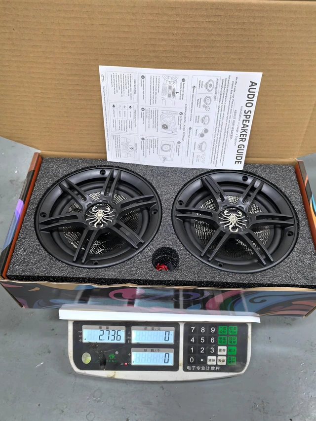 Alt view image 2 of 5 - TANVSO CarbonForce 6.5 Speakers, 1000W Peak 4 Ohm 6.5 Inch Car Speakers, 6-1/2 2-Way Coaxial Door Speakers with Honeycomb-Weave Carbon Fiber Cone, N48 Tweeter for Car & Truck, 2 Pack