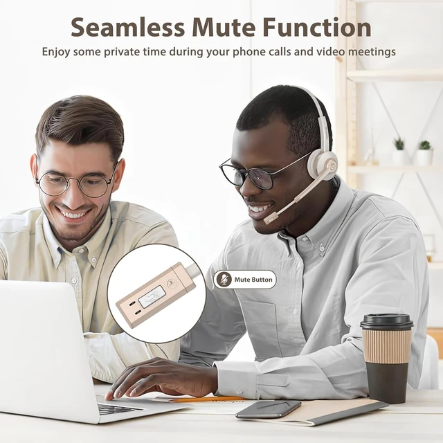 Alt view image 2 of 5 - Vonztek Bluetooth Headset with Microphone
