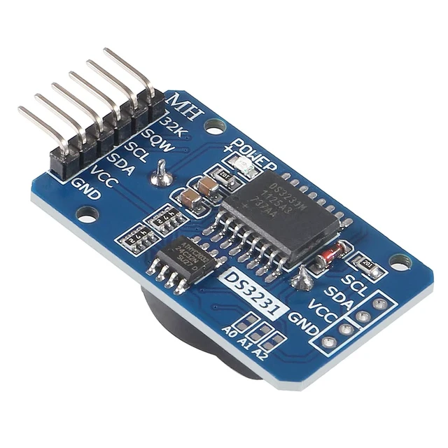 Alt view image 4 of 5 - 10PCS DS3231 AT24C32 IIC RTC Module Clock Timer Memory Module Beats Replace DS1307 I2C RTC Board with Male to Female Jumper Wire Cable