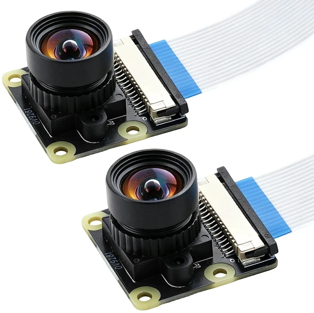 Main image of 2PCS 120fps Monochrome Global Shutter Camera Module, 1MP OV9281 Sensor with 120 Wide-Angle Lens, Compatible with Raspberry Pi 5 / 4B / 3B+ / 3B / Zero