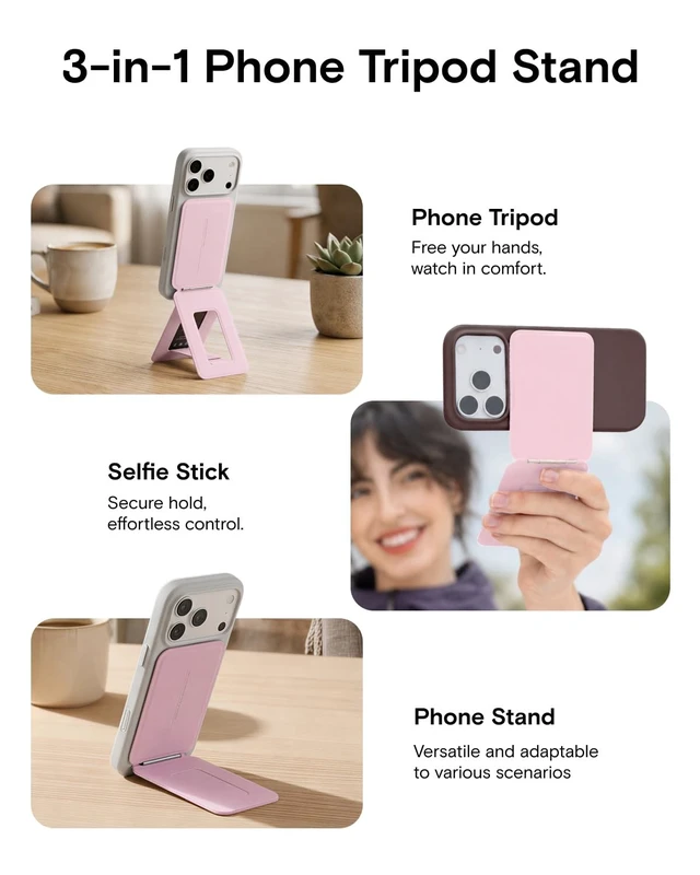 Alt view image 3 of 5 - MOFT Snap Phone Tripod Stand AERA, Portable Selfie Stick, iPhone Tripod