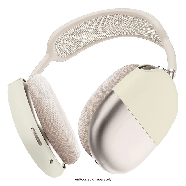 Alt view image 3 of 5 - SaharaCase - Liquid Silicone Cover Case for AirPods Max, Sand Gray, (HP00180)