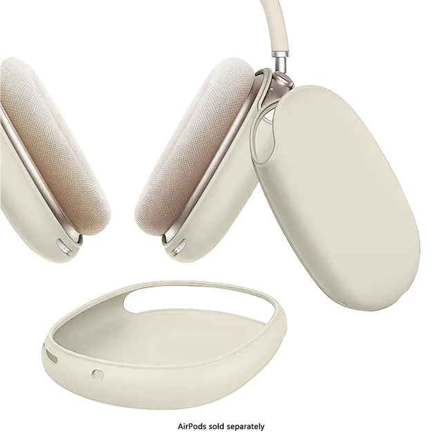 Alt view image 2 of 5 - SaharaCase - Liquid Silicone Cover Case for AirPods Max, Sand Gray, (HP00180)