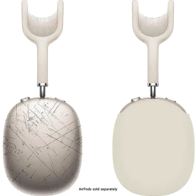 Alt view image 4 of 5 - SaharaCase - Liquid Silicone Cover Case for AirPods Max, Sand Gray, (HP00180)