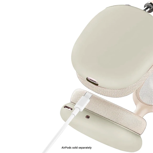 Alt view image 5 of 5 - SaharaCase - Liquid Silicone Cover Case for AirPods Max, Sand Gray, (HP00180)