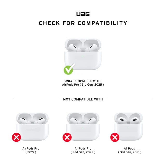 Alt view image 2 of 5 - UAG Monarch for AirPods Pro 3 Gen Case 2025, with Built-in Phone Stand