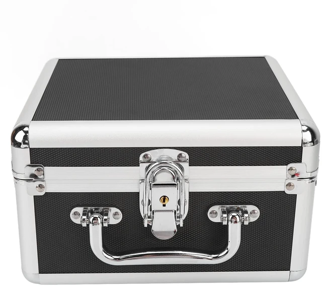 Main image of plplaaoo 2.5in Hard Drive Storage Box 20 Bays Double Protection Convenient Handle Hard Drive Case with Security Lock Multi-Protection HDD Storage Box Suitcase for Home Office, Hard Drive Case, h