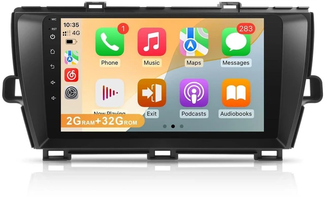 Main image of Leadfan Car Stereo for Toyota Prius 2010 2011 2012 2013 2014 2015, with Carplay Android Auto,9 inch Screen Bluetooth/GPS/SWC/AHD Camera (Fit Big Screen Without J.B.L Audio System)