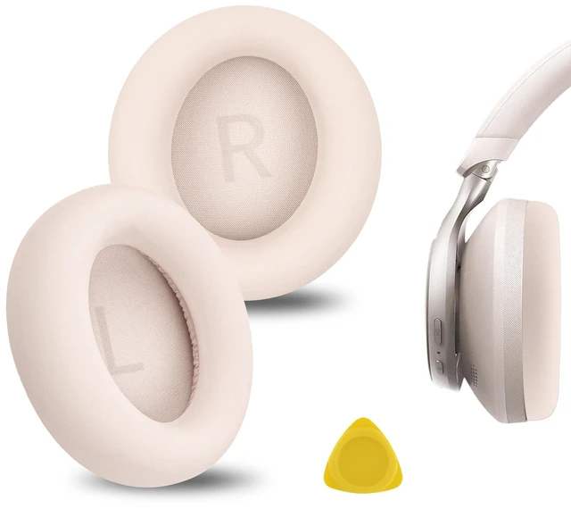 Main image of Geekria Replacement Ear Pads Compatible with Anker Soundcore Space One Headphones Ear Cushions, Repair Parts (Latte Cream)