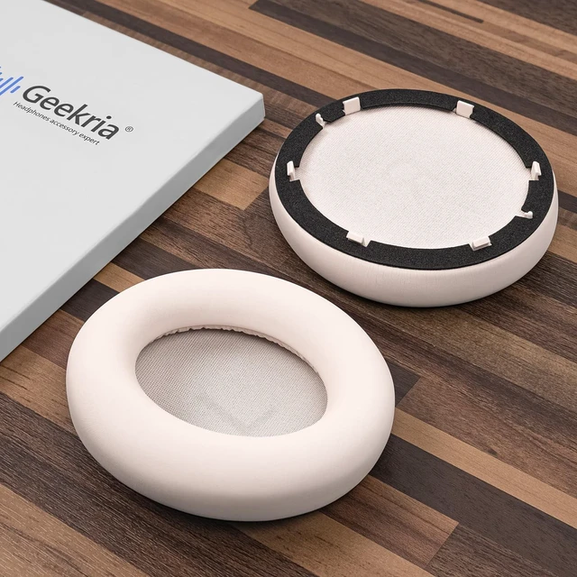 Alt view image 4 of 5 - Geekria Replacement Ear Pads Compatible with Anker Soundcore Space One Headphones Ear Cushions, Repair Parts (Latte Cream)