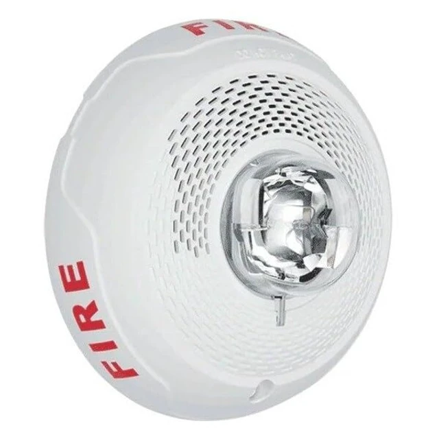 Alt view image 3 of 4 - System Sensor SPSCWL Ceiling Mount Speaker Strobe, Clear Lens, White