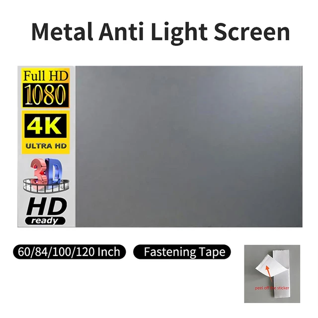 Alt view image 3 of 5 - High Definition Portable Projector Screen Reflective Cloth Upgraded Large Projections Screens (YDuupxez6mikha71g-4)