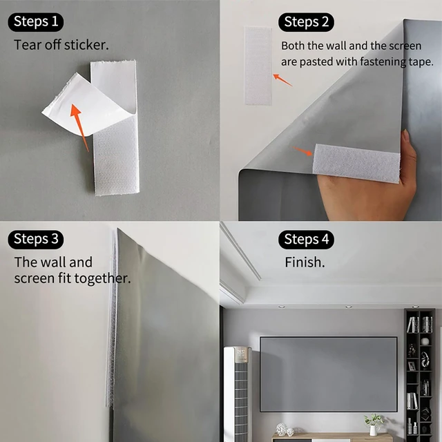 Alt view image 4 of 5 - High Definition Portable Projector Screen Reflective Cloth Upgraded Large Projections Screens (YDuupxez6mikha71g-4)