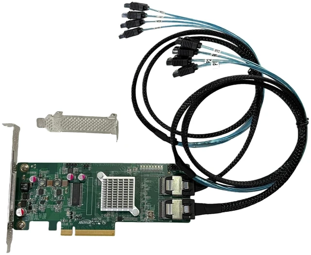 Alt view image 2 of 5 - SXTAIGOOD 9211-8I PCI Express 2.0 PCIe X8 IT Mode with 2*SFF-8087 SATA
