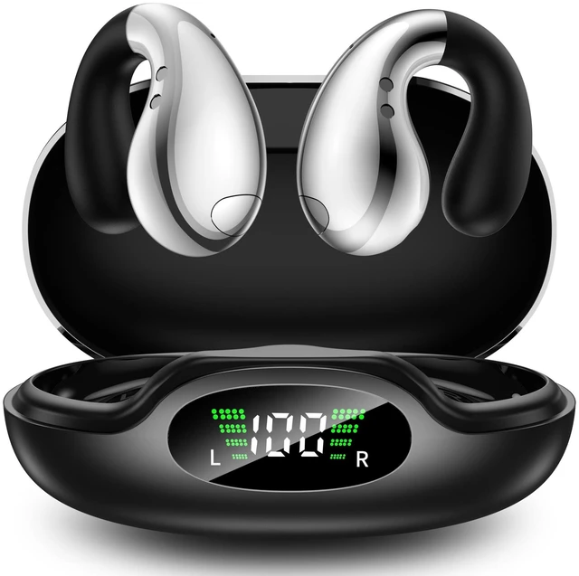 Main image of Boytond Ultra Open Ear Earbuds - Open Ear Wireless Headphones, Easy Daily Use with Charging Case,Classic Black