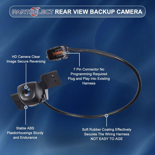 Alt view image 3 of 5 - Rear View Backup Camera Replacement for Hyundai Tucson 2016 2017 2018