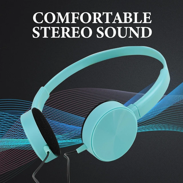 Alt view image 5 of 5 - GEEKRIA 12 Pack Wired Classroom Headphones, Adjustable On-Ear Headsets for Students, School, Library, Computer Lab & Testing Centers, Bulk Pack (Circle Earcups)