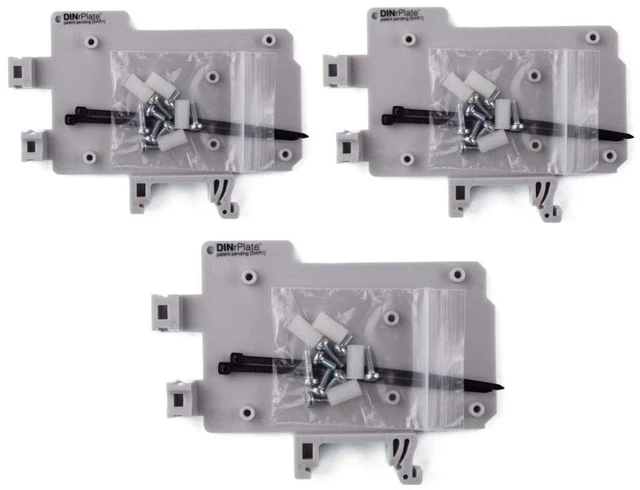 Main image of DIN Rail Mount for Arduino UNO/Mega (3-Pack)