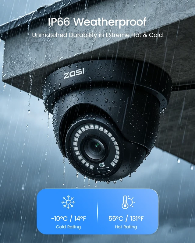 Alt view image 4 of 5 - ZOSI 1080p Security Camera Outdoor Indoor, Hybrid 4-in-1 CVI TVI AHD CVBS