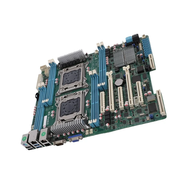 Alt view image 5 of 5 - Gugxiom Workstation Motherboard LGA 2011 Dual CPU, with SATA III USB 3.0