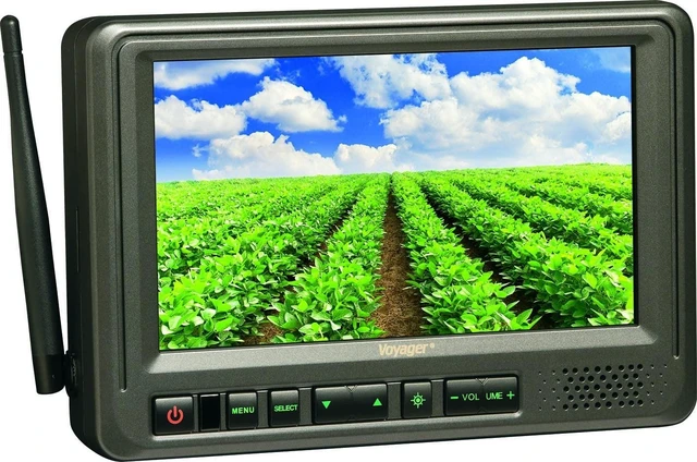 Main image of Voyager WVOM713 7" Digital Wireless Auto-Pairing RV Tractor Trailer Back-Up Monitor/Receiver for Digital Wireless Cameras with WiSight Technology, Supports up to 3 Cameras (Not Included)