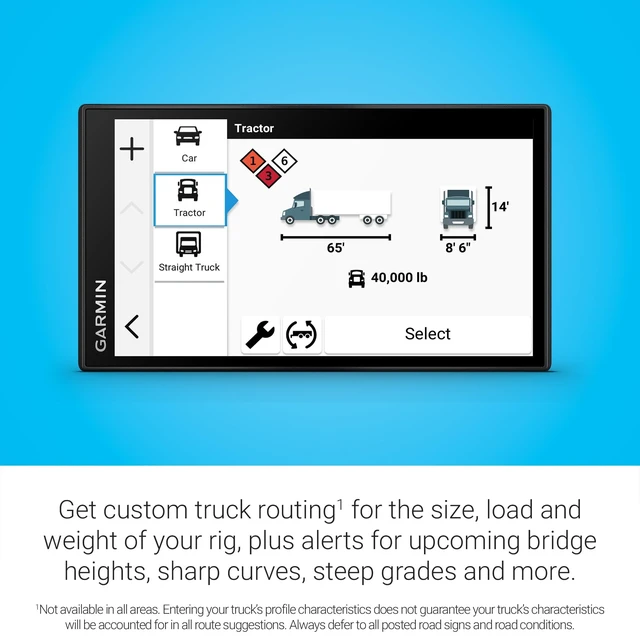 Alt view image 4 of 5 - Garmin dezl OTR620, 6 GPS Truck Navigator