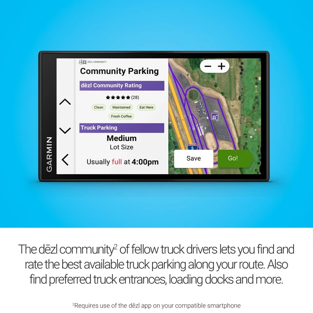 Alt view image 5 of 5 - Garmin dezl OTR620, 6 GPS Truck Navigator
