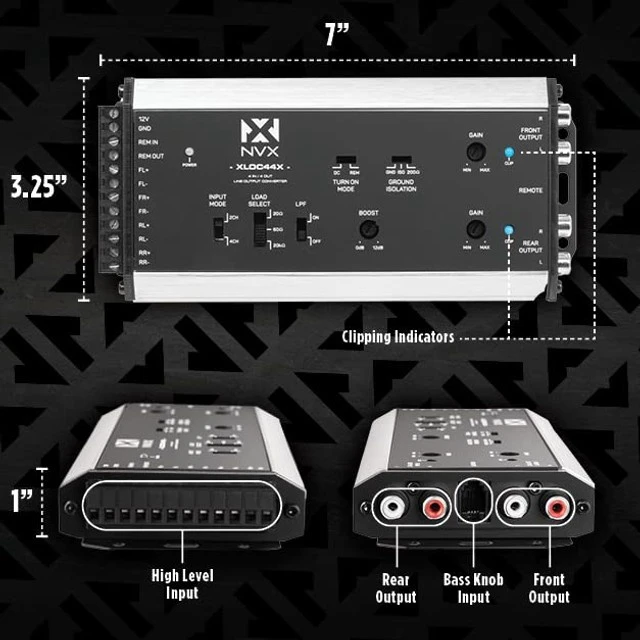 Alt view image 2 of 5 - NVX XLOC44X 4 inputs / 4 outputs High Voltage Active Line Output Converter