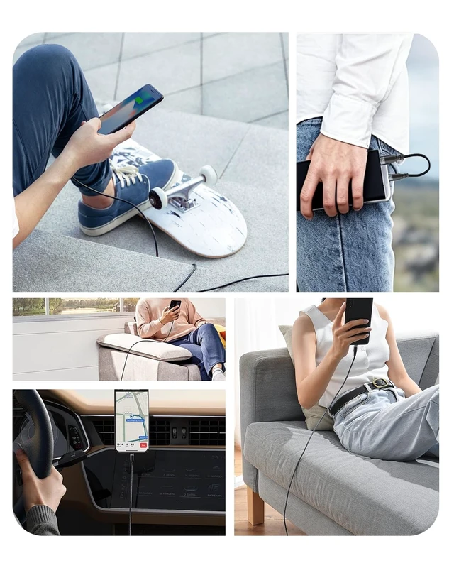 Alt view image 5 of 5 - UPPDEFFST 23ft Long USBC Cable,5Gbps Data Transfer,USB 60W Fast Charging,4K@60Hz Video Output,Black Nylon Braided Cable with Gold-Plated Connectors,Compatible with Laptop,Hub,Monitor,Docking Station