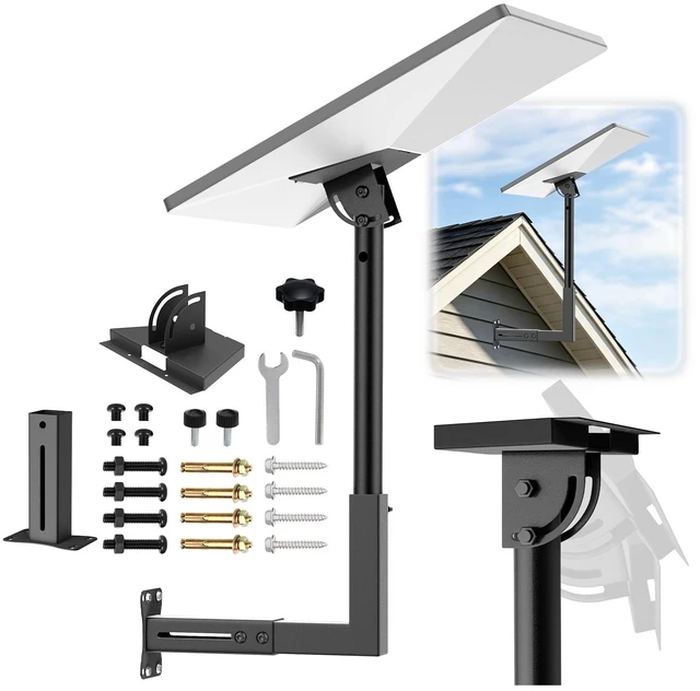 Main image of Adjustable Wall Mount for Starlink Gen 3, Heavy Duty Pole Mount & Mounting Kit for Starlink Standard 4 / 4X, Rustproof Extension Bracket for Starlink Internet Kit Satellite Dish