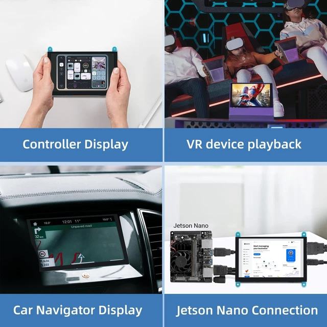 Alt view image 5 of 5 - iPistBit 5'' Raspberry Pi Monitor, Capacitive Touchscreen Monitor 800x480 HDMI IPS Screen for Raspberry Pi 5 4 3 2 Zero BB, Driver-Free