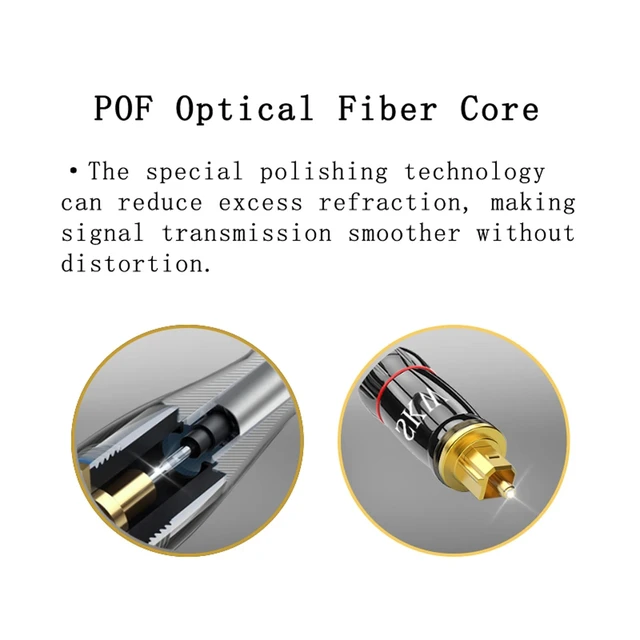 Alt view image 5 of 5 - SKW Mini Toslink to Toslink Optical Digital Audio Cable 9.8ft/3M