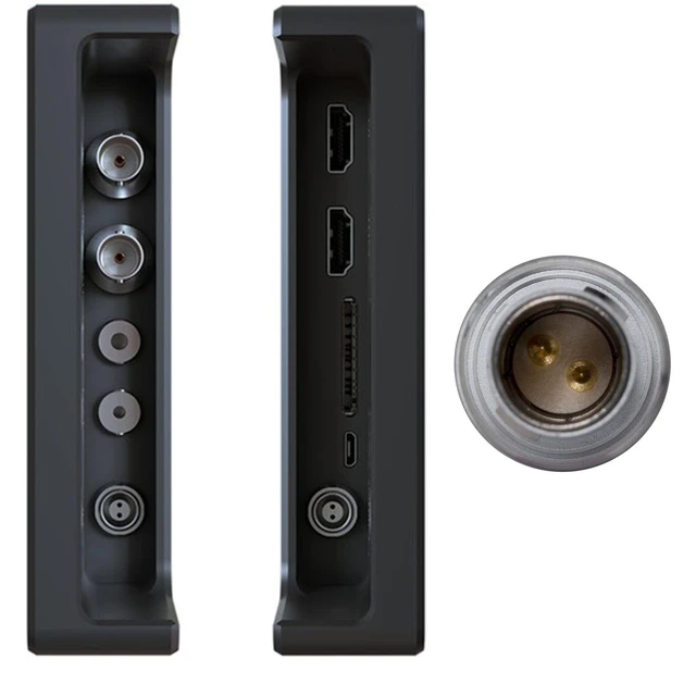 Alt view image 5 of 5 - HangTon Power SDI Cable for SmallHD 703 Bolt, Cine 5 7, 503U 703U, Transvideo Starlite Monitor, D-tap to 2-pin, Right Angle BNC, 60cm