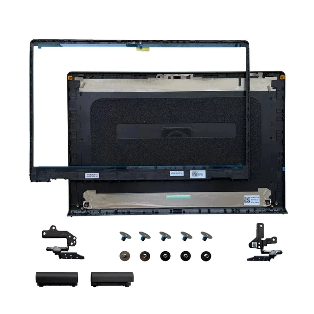 Alt view image 2 of 5 - New Replacement LCD Back Cover & Front Bezel & Hinges & Hinge Caps with 5 Sets Screws for Dell Inspiron 15 3510 3511 3515 3520 3521 3525 P112F 00WPN8 09WC73 0WPN8 9WC73 (A+B+H+HC+Screws)