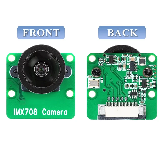 Alt view image 4 of 5 - IMX708 12MP Camera Module with M12 Lens, 152 FOV Wide Angle Camera Manual Focus High Dynamic Range (HDR) Includes 22-22pin, 15-22pin Cable Compatible with Raspberry Pi 5/4B+/3B+/3B/Zero