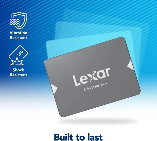 Alt view image 5 of 5 - Lexar 512GB NS100 Internal SSD 2.5" SATA III, 550MB/s Read, Gray