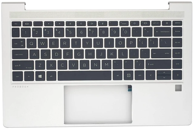 Main image of Jxjslp Replacement Upper Case Palmrest for HP Probook 640 645 G8 14'' Series Laptop Non-Backlit Keyboard Assembly Top Cover M48794-001 Silver