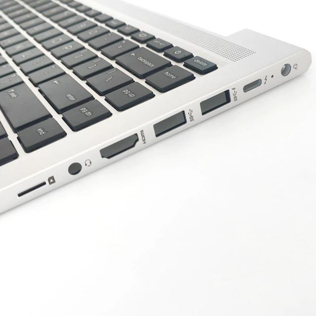 Alt view image 4 of 5 - Jxjslp Replacement Upper Case Palmrest for HP Probook 640 645 G8 14'' Series Laptop Non-Backlit Keyboard Assembly Top Cover M48794-001 Silver