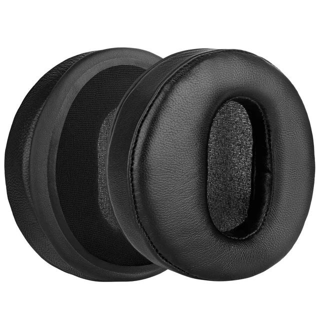 Alt view image 2 of 5 - Geekria Elite Sheepskin Replacement Ear Pads for DENON AH-D2000, D5000, D5200, D7000, D7200, D9200 Headphones Ear Cushions, Repair Parts (Black)