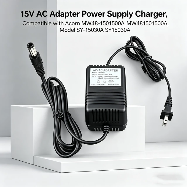 Alt view image 2 of 5 - MZSZYH 15V Power Adapter Compatible with Acorn MW48-1501500A MW481501500A